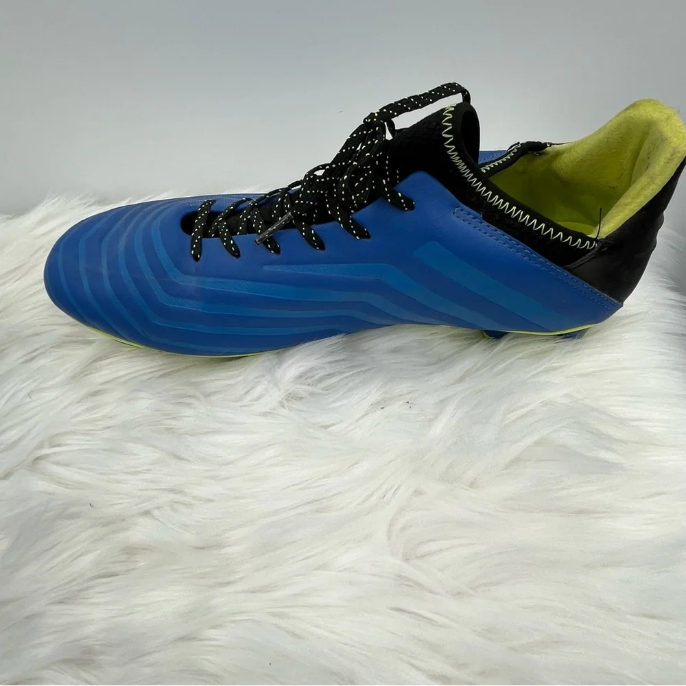 Brava Soccer Cleats Shoes Men's Size 11.5 D Lace Up Blue/Neon